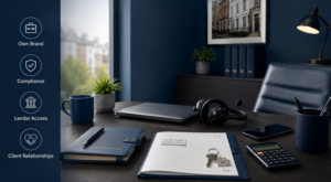 Going It Alone as a Mortgage Broker: an independent broker workspace featuring compliance, lender access, branding and client relationship tools.