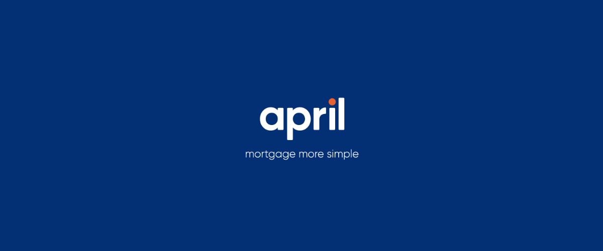 April Mortgages Joins Connect hero image featuring the April logo on a navy blue background with the tagline “mortgage more simple”.