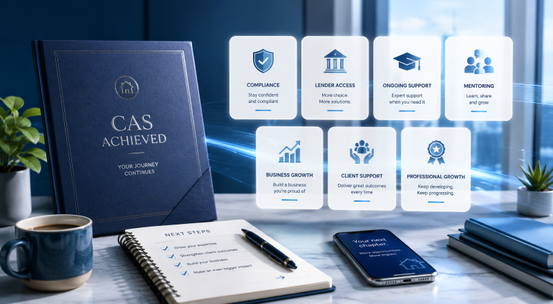 Life After CAS: mortgage adviser development, compliance support, lender access and business growth.