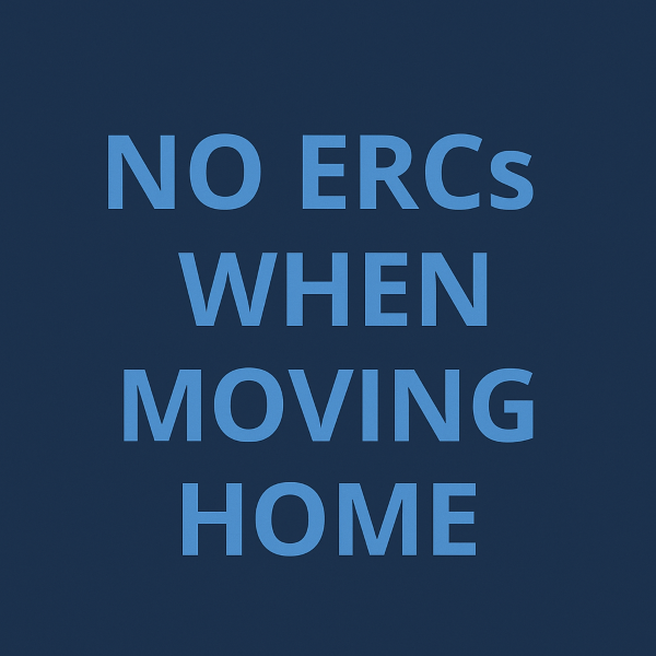 No ERCs When Moving Home