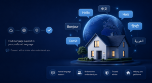 Multilingual advisers in a mortgage network helping clients find mortgage support in their preferred language.