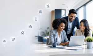 Switching Mortgage Networks with a diverse team of professional mortgage advisers collaborating in a modern office