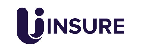 Insure logo featuring a stylised lowercase “i” icon followed by the word “INSURE” in dark purple text on a white background.
