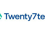 Twenty7tec logo featuring the word “Twenty7tec” in blue text with a small green triangular icon to the left, displayed on a white background.