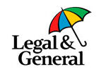 Legal & General logo showing a multicoloured umbrella above the words “Legal & General” in black text on a white background.
