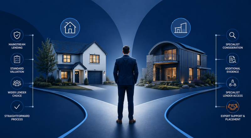 When the Property Becomes the Mortgage Problem, comparing mainstream lending with specialist property considerations
